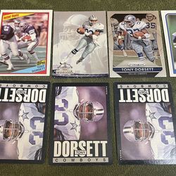 Lot of 10 Tony Dorsett Football Cards
