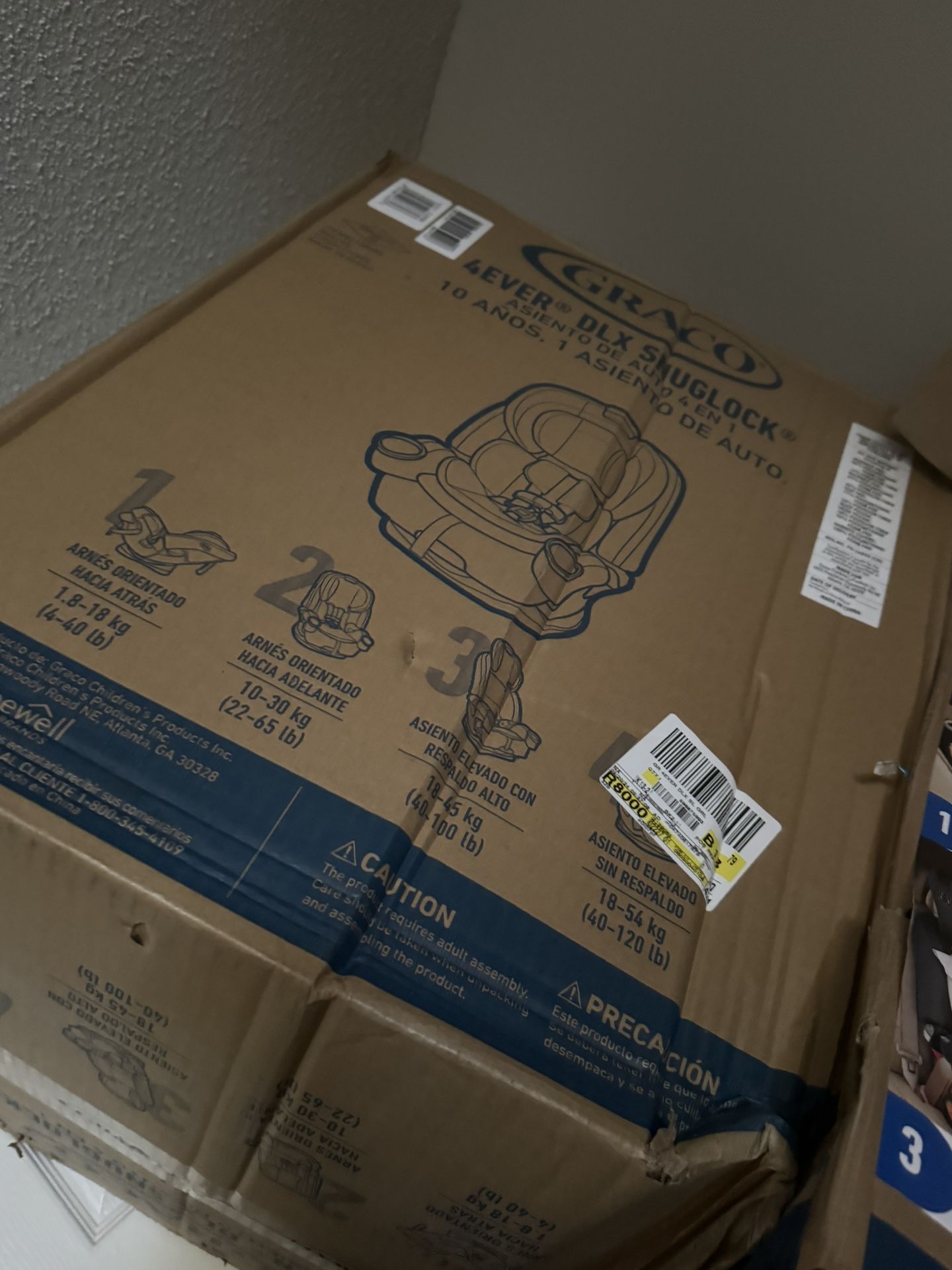 Graco 4Ever DLX SnugLock 4-in-1 Car Seat, Leila 4 Lbs To 120lb