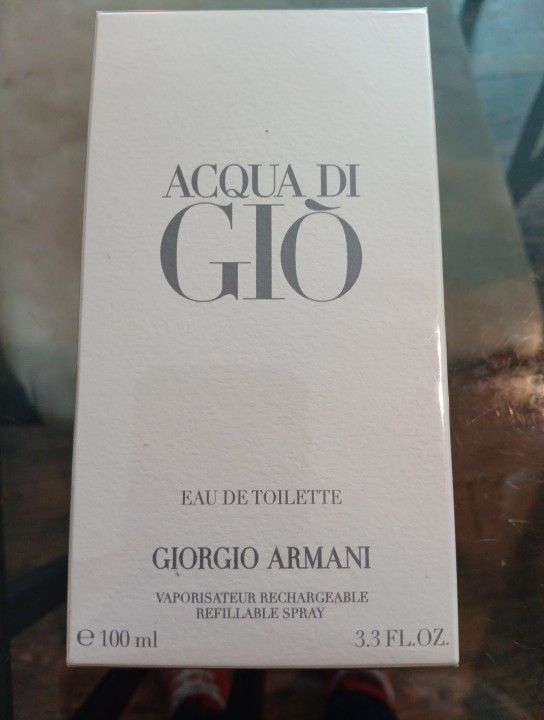 Acqua di Giò Eau de Toilette – 3.3 oz (Brand New, Sealed)