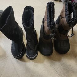 snow boots size 1 kids
