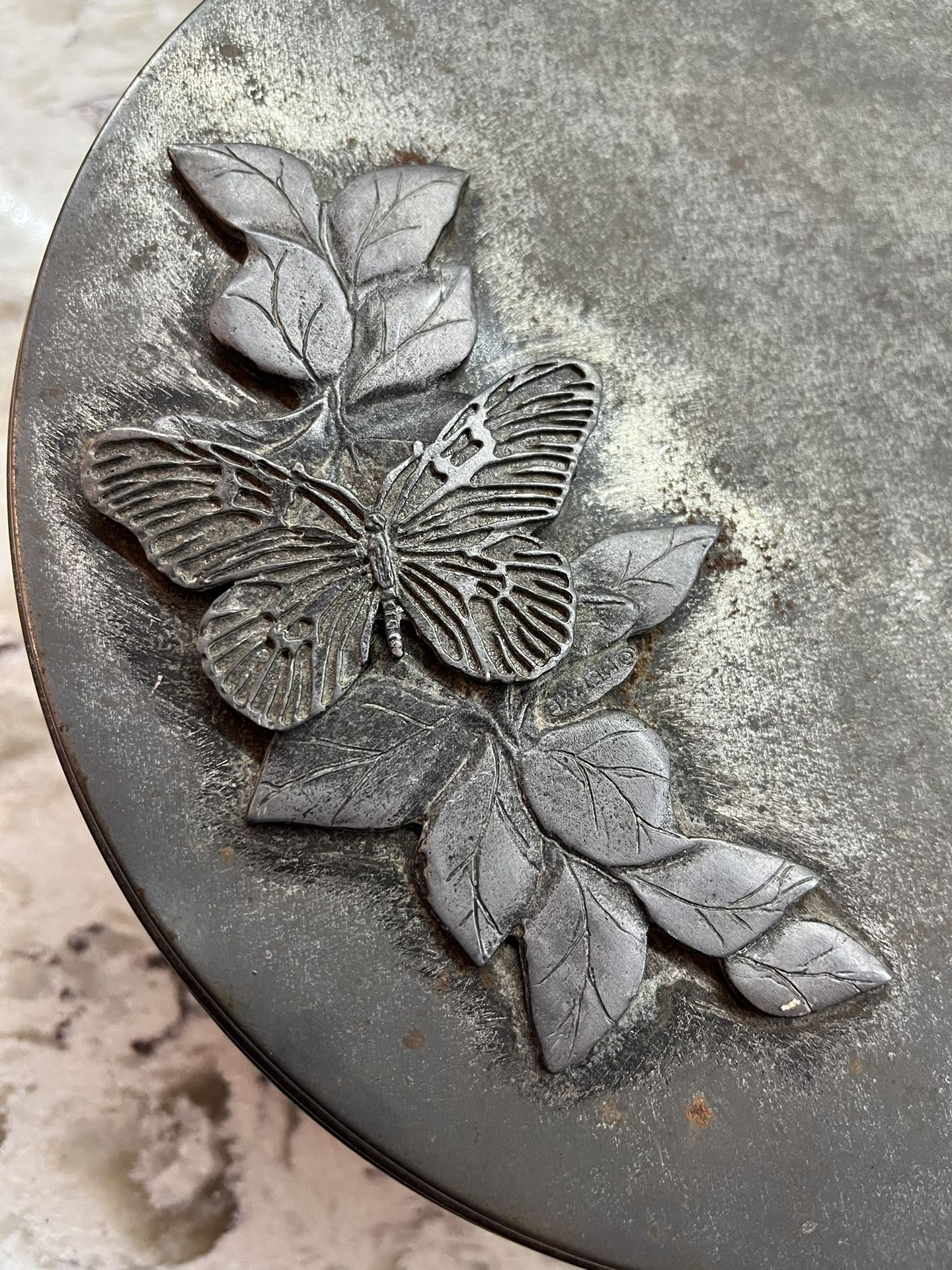 Pewter Antique Box