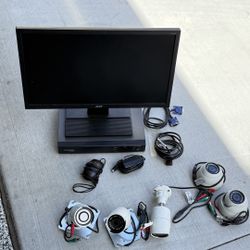 Complete 5-Camera Security System w/ 3TB HDD & Monitor - No Subscription