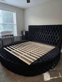 Black Storage Bedframe King & Queen