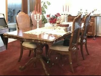 Beautiful table and set with chests