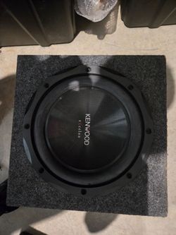 10 in Kenwood Excelon Subwoofer in Box