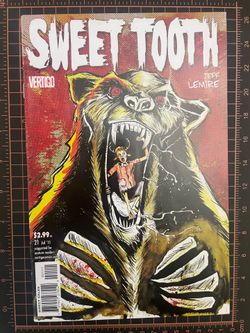 Sweet Tooth #21 DC/Vertigo | Jeff Lemire Bear Cover - w/Bag+Board