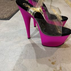Sexy Hot Pink High Heels 