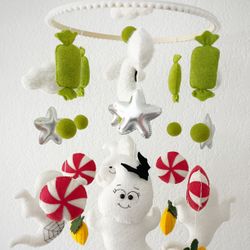 Handmade felt crib mobile  A wonderful gift for a baby