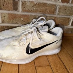 Mens sz 10 Nike Court Air Zoom Vapor Pro Shoes Men's White Black Tennis Sneakers p/u Jamison, Pa 
