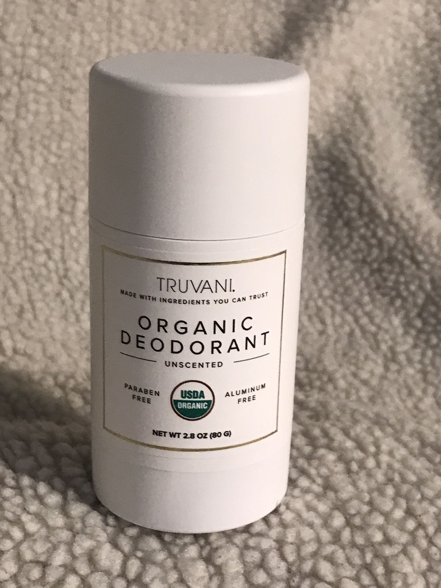 Organic  Deodorant Unscented 2.8oz Aluminum & Paraben Free 02/2023