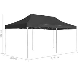 Heavy Duty Garden Pavilion Outdoor Gazebo Folding Partytent Aluminium Alloy Frame Gazebo Sunshade Awning UV and Water Resistant Grill Gazebo 236.2" x 