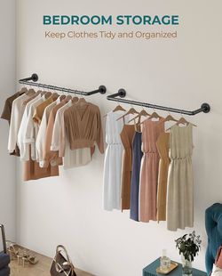 Industrial style clothes rack (2)