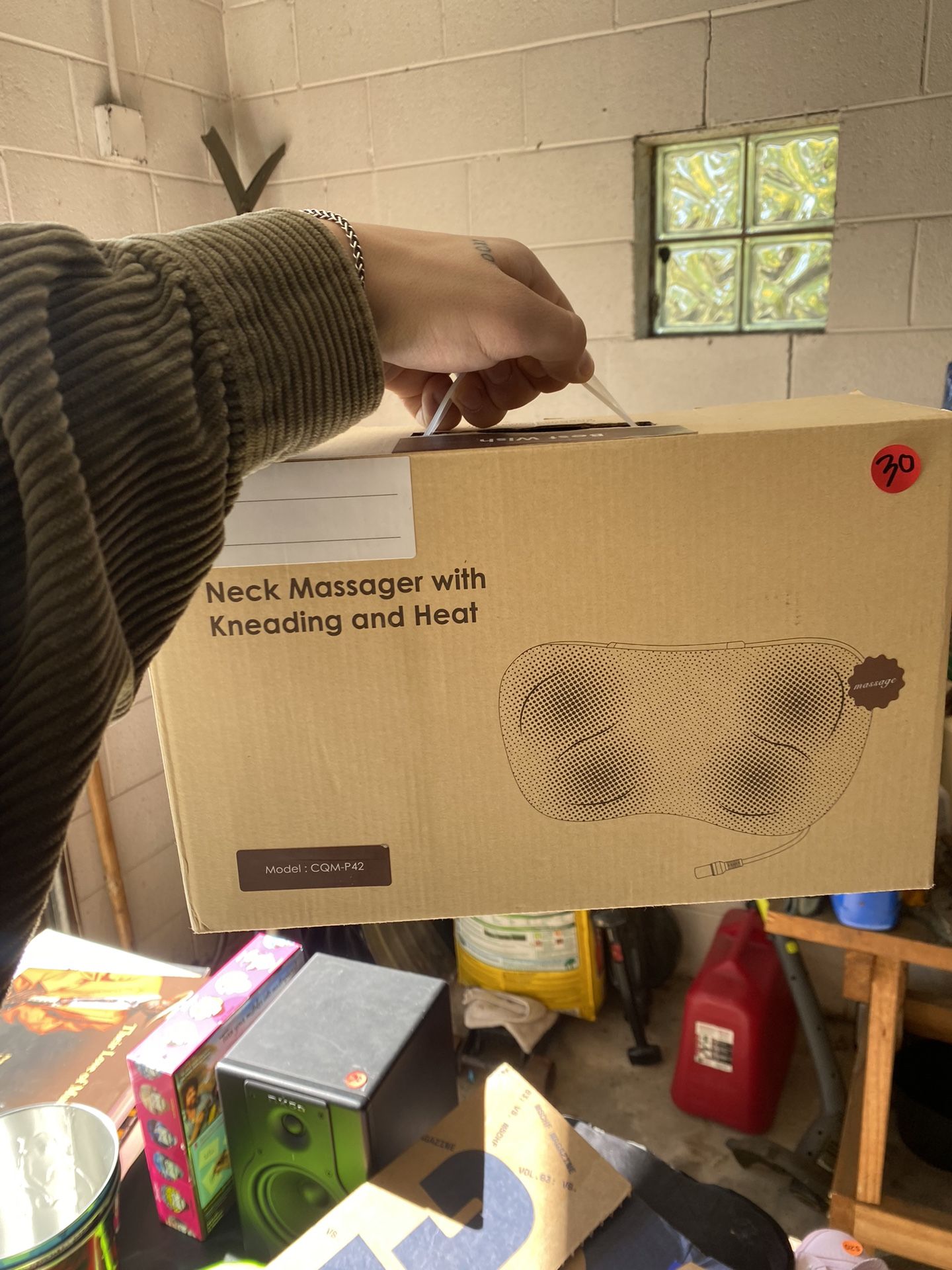 Neck And Back Massager And Heat