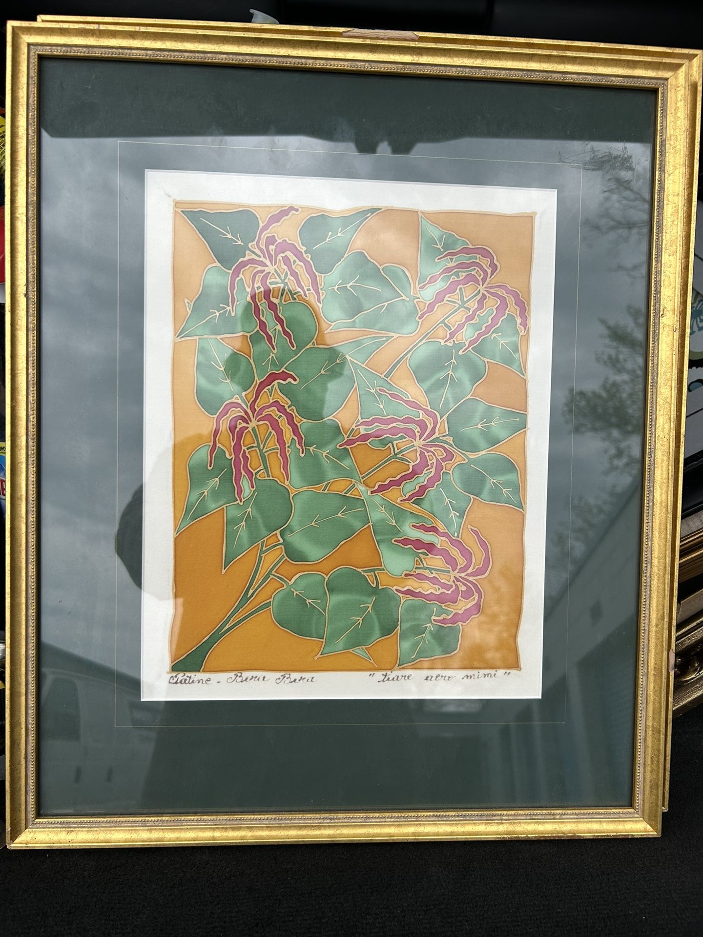 Art Framed And Mated Glass 15*18