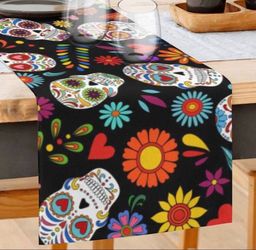 Day of the Dead Table Runner