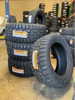 305/55/20 Groundspeed XT 4 new tires installed and balanced included