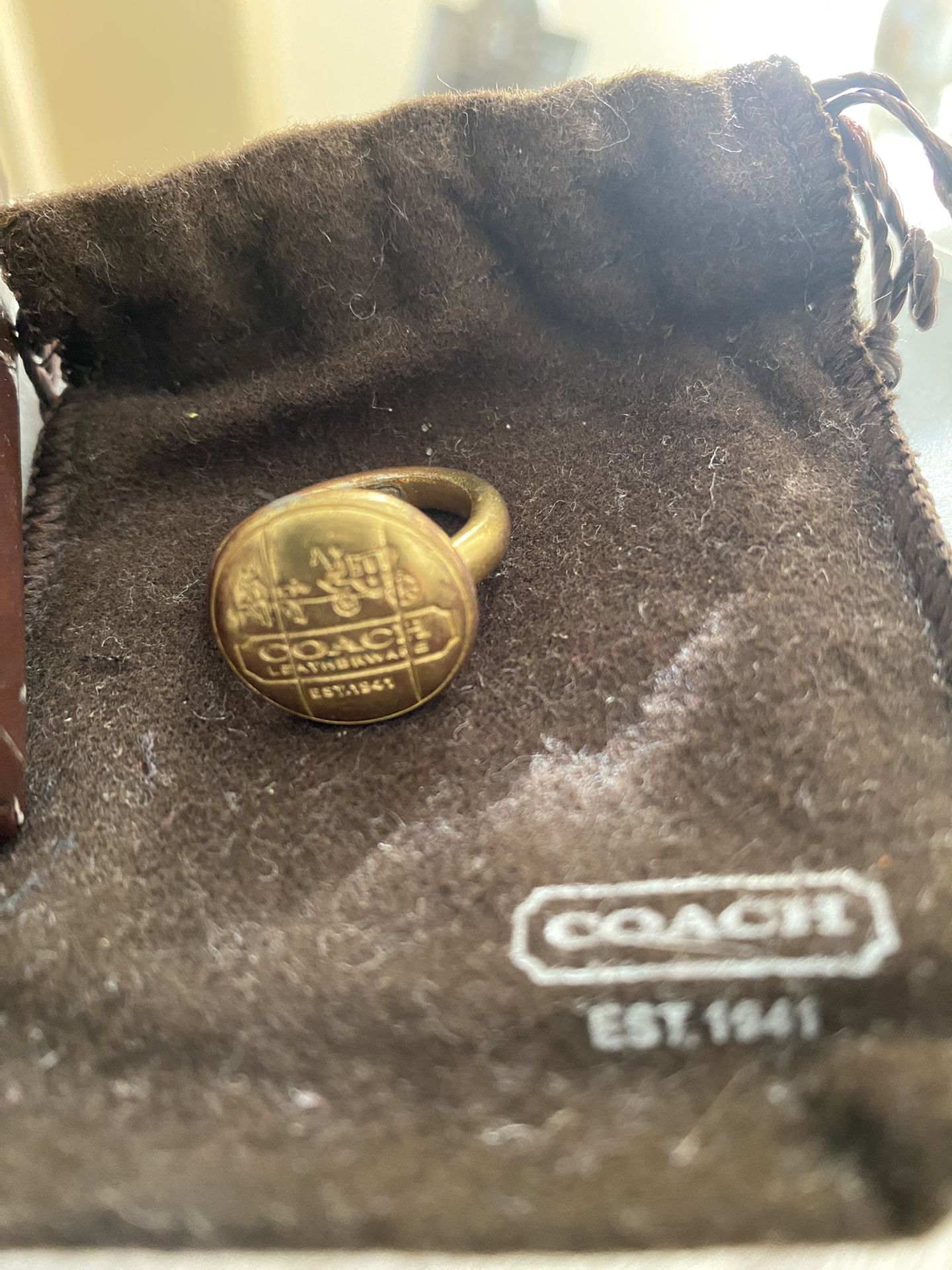 Coach Gold Color Ring $20 Size7