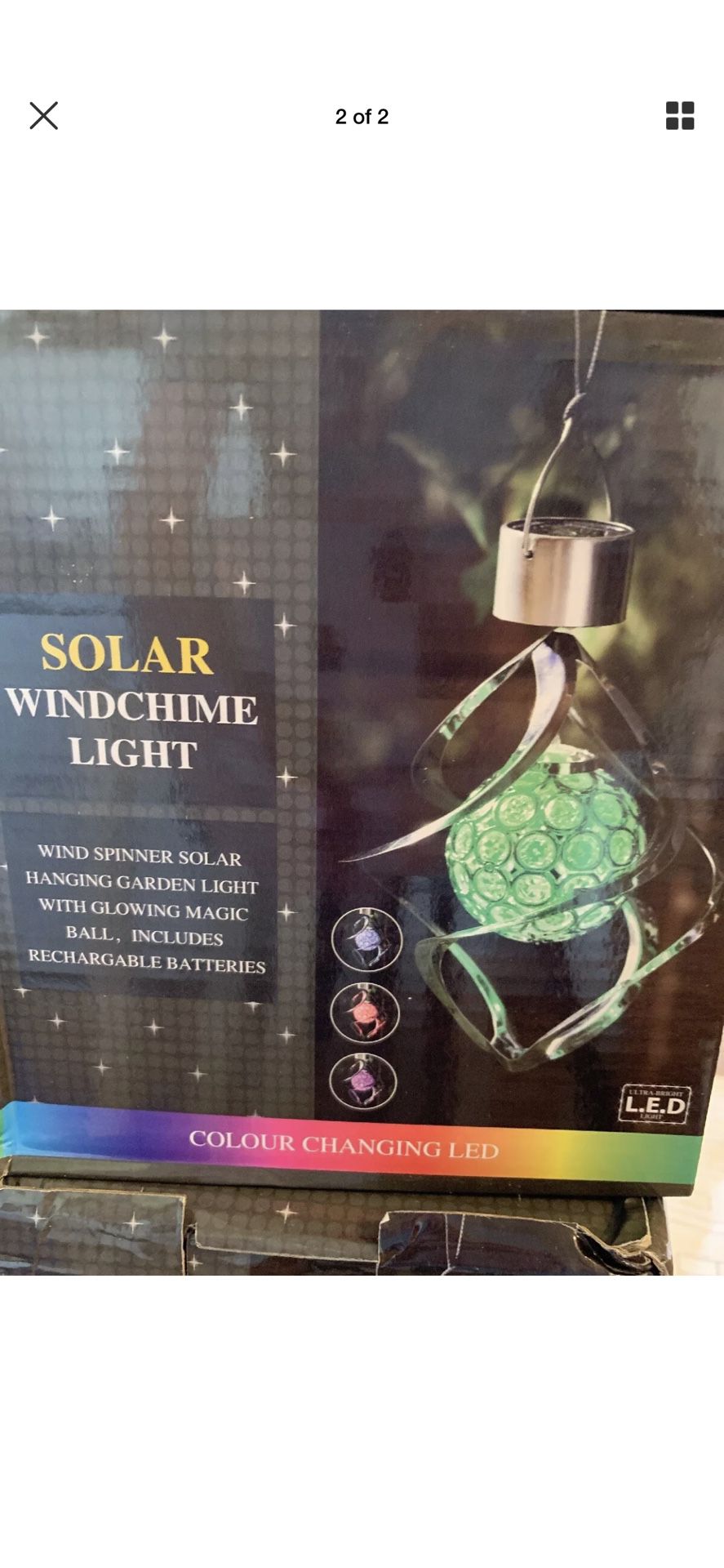 Solar wind chime