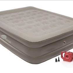Coleman 18in Raised Air Mattress, with Rechargeable Pump, Queen