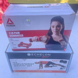 Echelon Ankle and Wrist Weights, 8lb Set with 30 Day Free