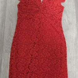 Elegant women's orange dress size S new