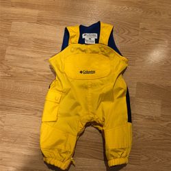 Columbia 18 Month Unisex Snow Bib Fleece Lined
