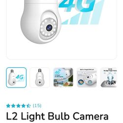 Laview 2K WiFi Smart Bulb Camera — Brand New in Box — 360° Pan / 2-Way Audio