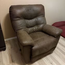 Brown recliner