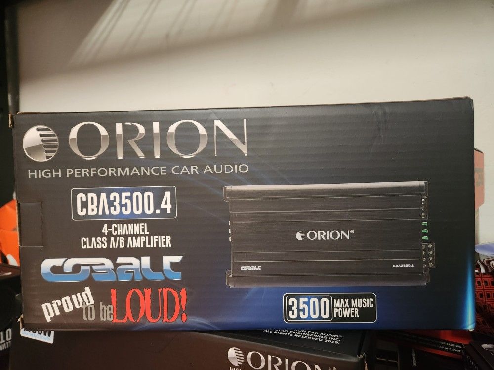 New!! Orion COBALT 3500w 4ch Amplifier