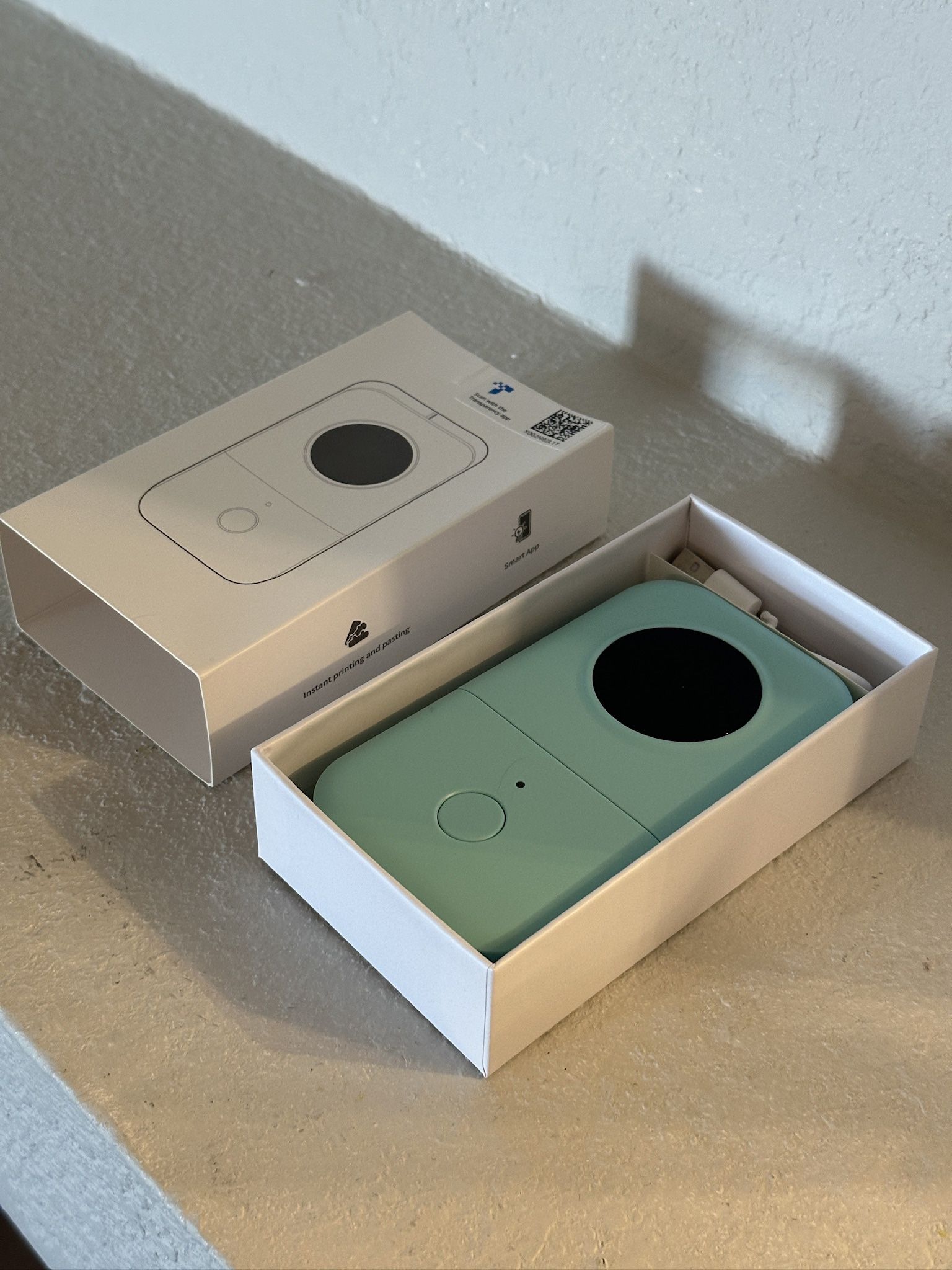 Portable Label Printer - Mini Bluetooth Label Maker Teal/Mint