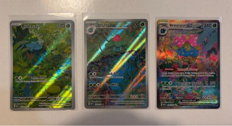 Bulbasaur Complete Evolution Pokemon Set 151