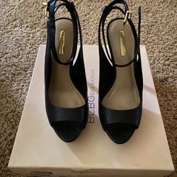 BCBG Black Platform High Heels 8.5