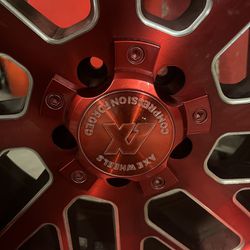 20x12 AXE Compression Forged Red Brushed Wheels 1.2  Jeep 5x5 5x127 Dodge 5x5.5 