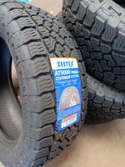 New set of tires zeetex all terrain 275 55 20