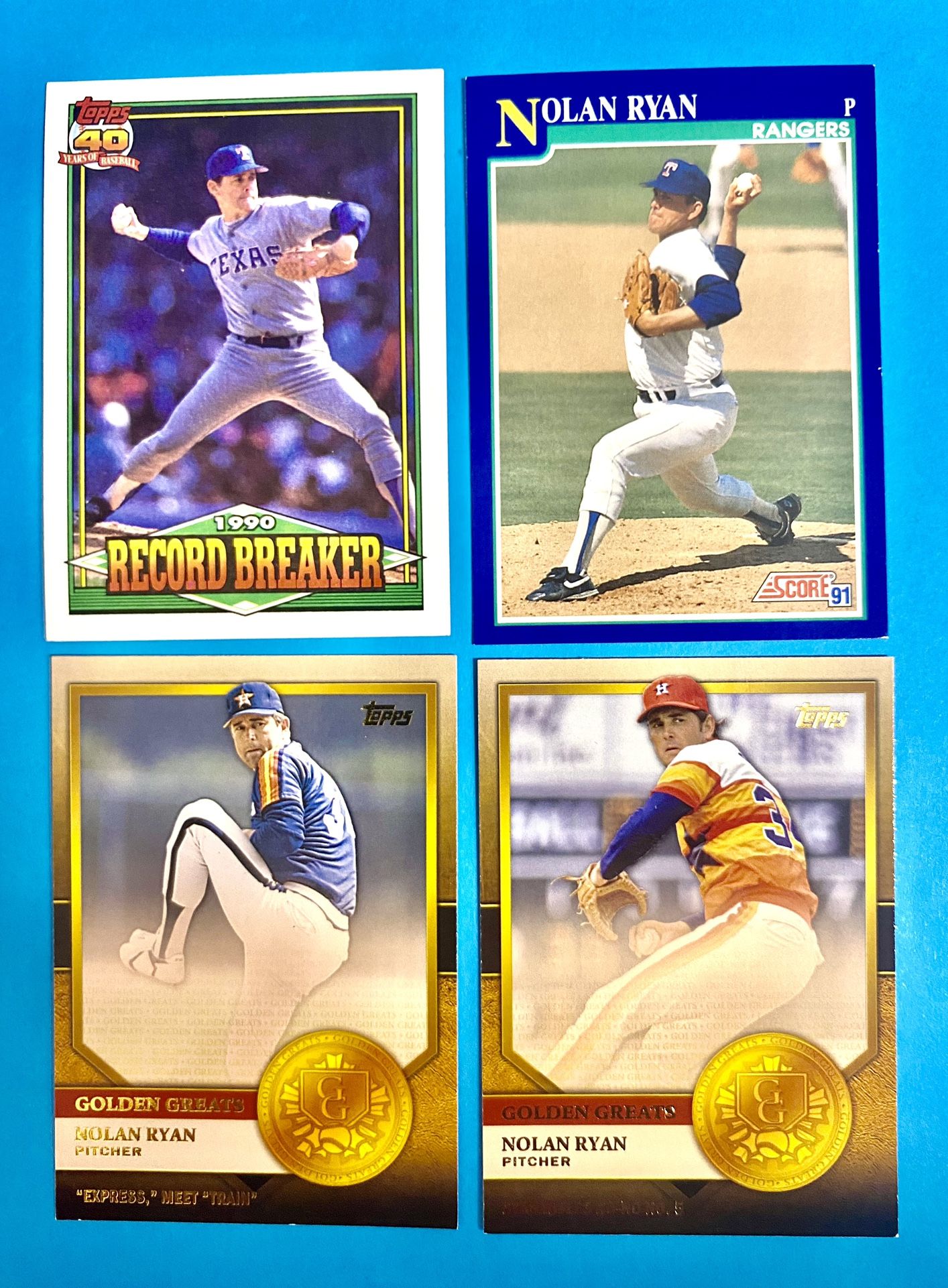 Nolan Ryan 4-Card Lot #4 (1(contact info removed))