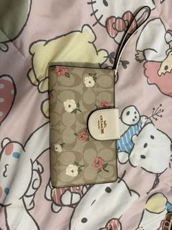 Coach Floral Wrist Wallet
