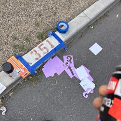 Personalized Address Number Stenciling