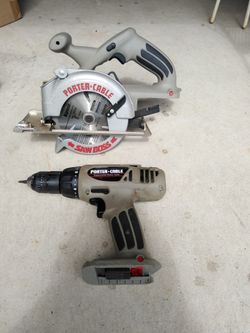 Porter Cable Cordless Drill and 6" Saw