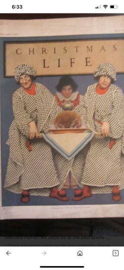 Christmas  Life  1921. Framed