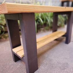 Handmade Wooden 3ft Shoe/Entryway  Bench 