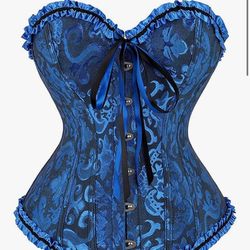 Blue Corset Halloween Costume Large