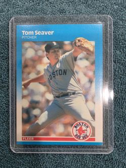 1987 Fleer Tom Seaver Boston Red Sox Baseball Card