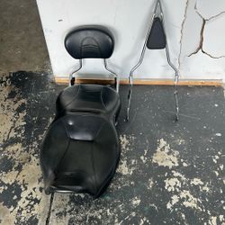 Harley Seat And Sissy Bar