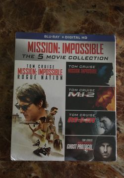 Mission Impossible the 5 movie collection Tom cruise Blu-Ray+Digital HD