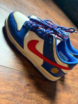 Nike Dunk Low Blue Red White Sneakers