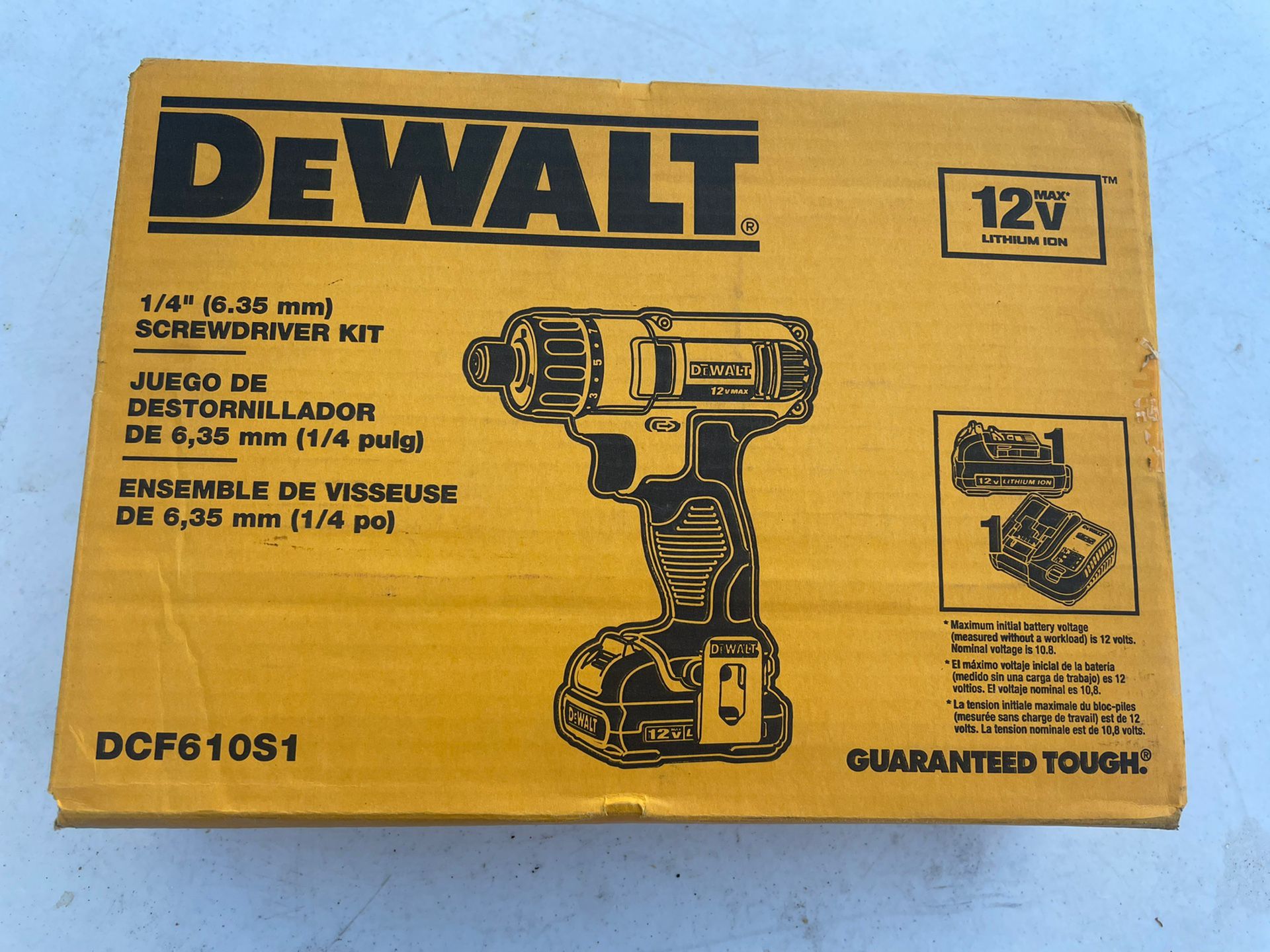 Dewalt 12v Screwdriver Kit