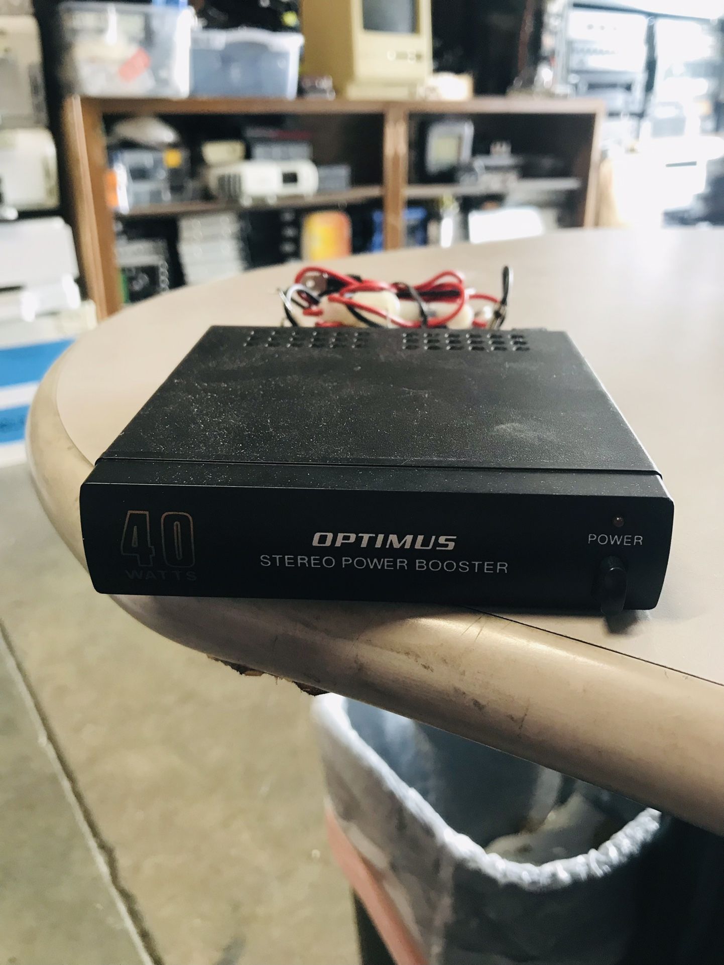 Optimus 40 Watt Stereo Power Booster Model 12-1869B