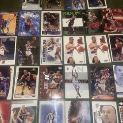 Lot of 28 Jason Kidd Basketball Cards Including Rookies & Inserts