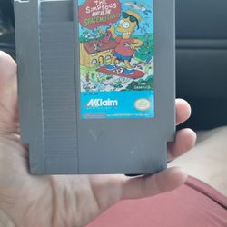 Original Nintendo Game The Simpsons Bart Vs The Space Mutans 