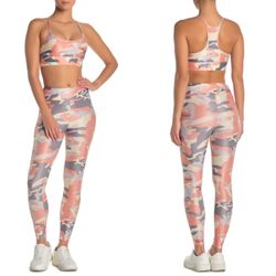 Koral Activewear Camo sports bra leggings two-piece co-ord activewear set XS